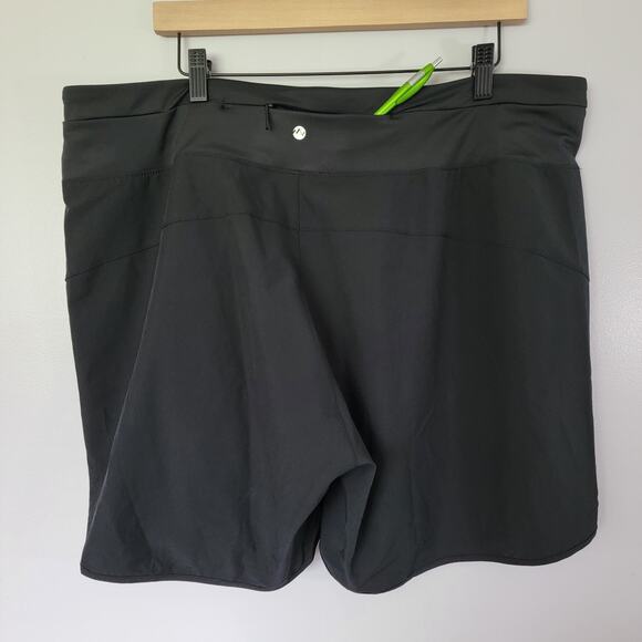 Willit Black Board Swim Shorts Womens 2XL Zip Pockets Slimming Surf Beach Lake - Picture 3 of 10